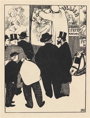 (VALLOTTON, FELIX.) Uzanne, Octave. Les Rassemblements: Physiologies de la Rue.